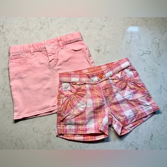 BABY GAP/JUMPING BEANS, SET/2, GIRLS JUMPING BEANS, PINK PLAID SHORTS, SIZE 4. - Picture 1 of 8